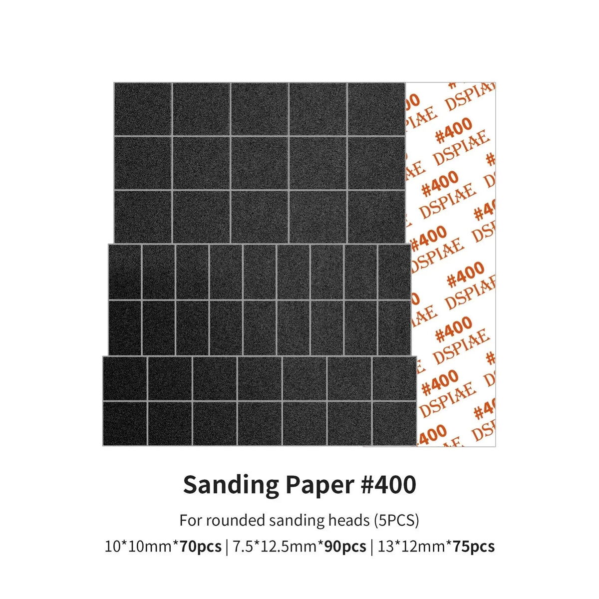 DSPIAE MSP-ES04 Sanding Paper for Arc Reciprocating Sanding Head #400