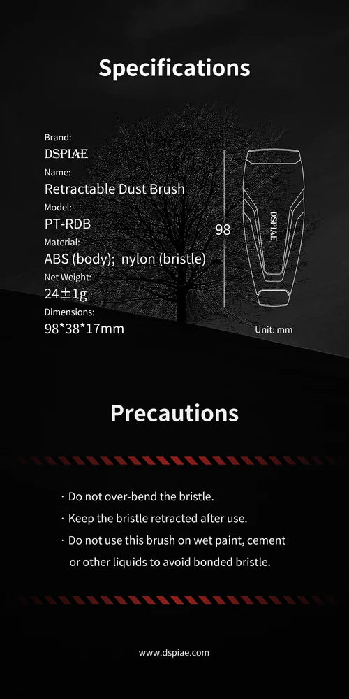 DSPIAE PT-RDB Retractable Dust Brush