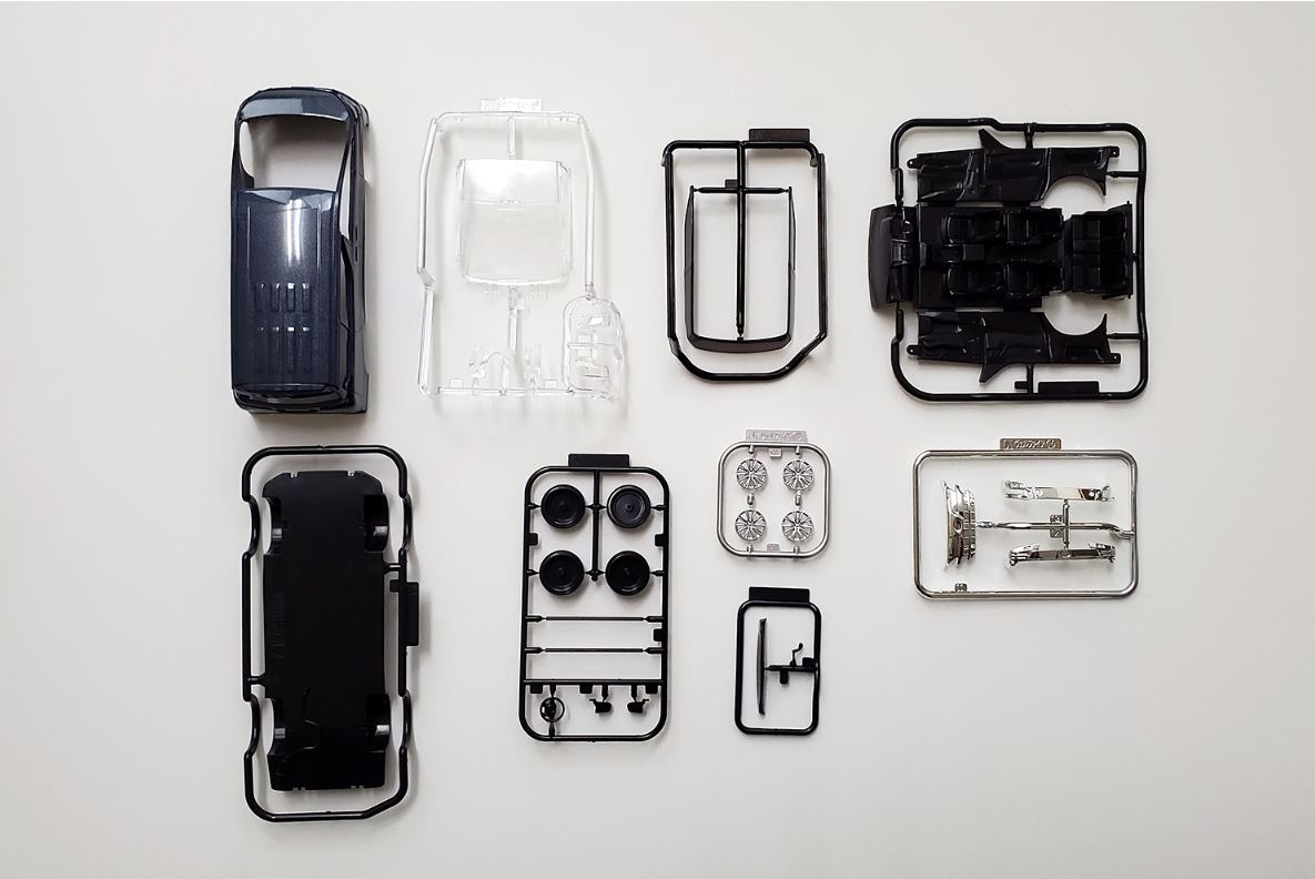 Aoshima 1/32 SNAP KIT #04-D Toyota VELLFIRE(GRAYISH BLUE MICA METALLIC)