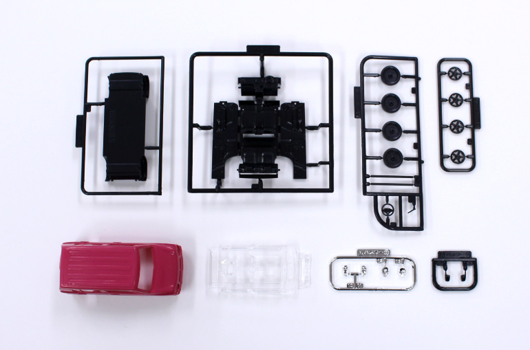 Aoshima 1/32 SNAP KIT #01-B Suzuki HUSTLER (Candy Pink Metallic)