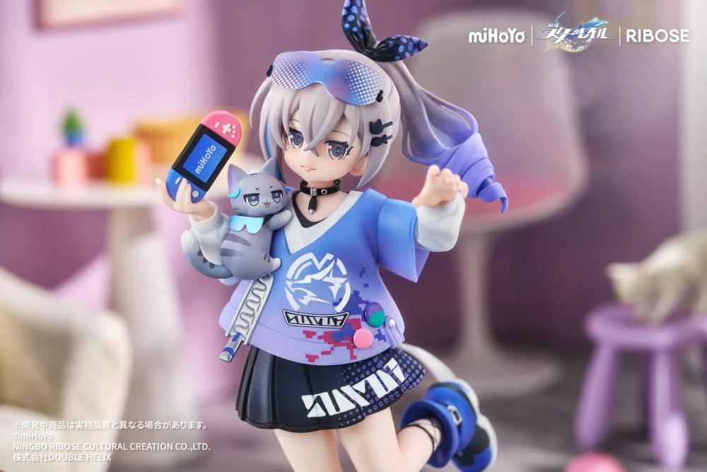 Honkai Star Rail Rise Up+ Chibi Cat Series Silver Wolf Figure