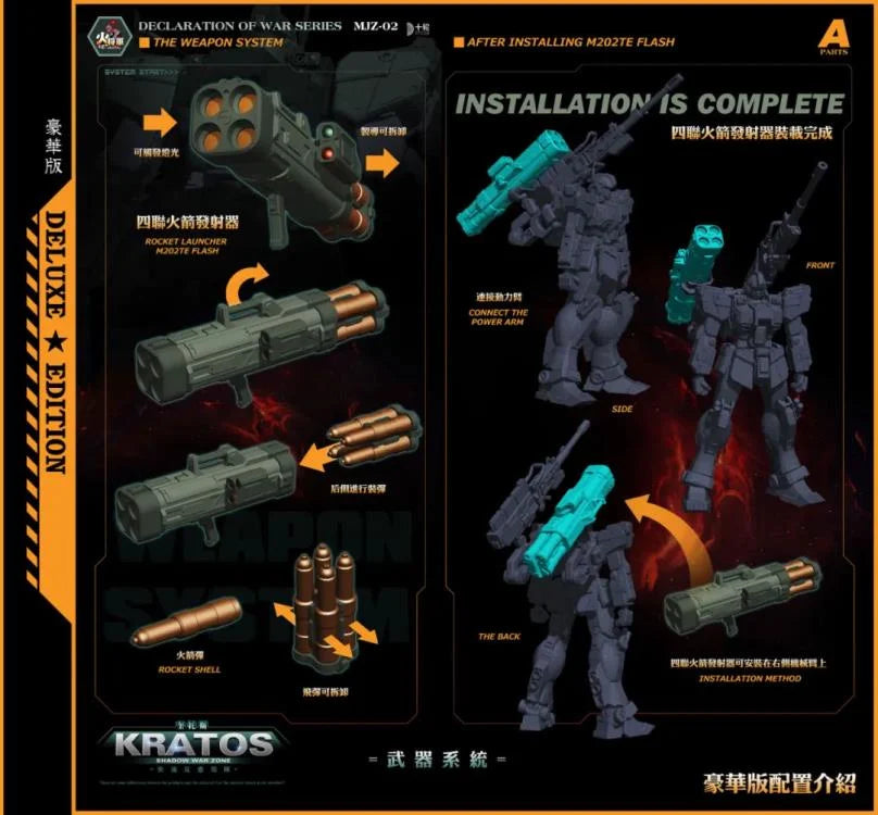 Declaration of War MJZ-02 Shadow War Zone (Deluxe Ver.) 1/100 Scale Action Figure