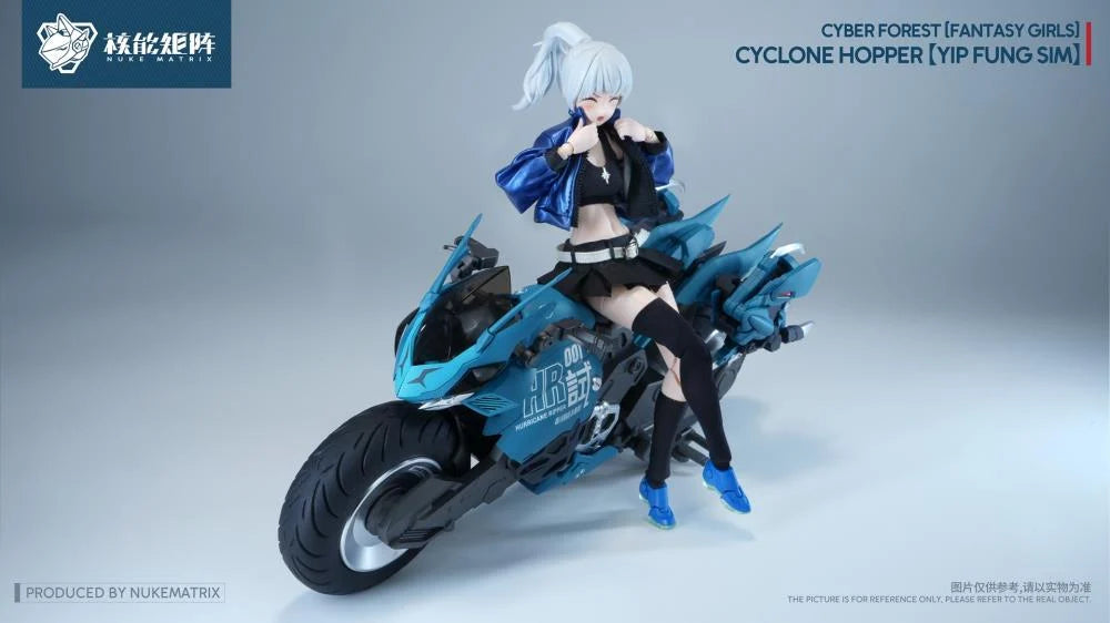 Cyber Forest Fantasy Girls Cyclone Hopper Yip Fung Sim 1/12 Scale Model Kit (With Bonus)