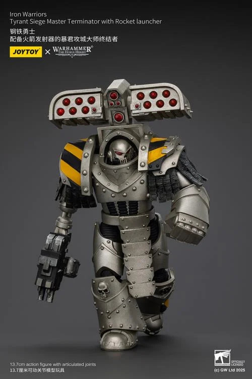 Warhammer The Horus Heresy Iron Warriors Tyrant Siege Master Terminator with Rocket Launcher 1/18 Scale Action Figure