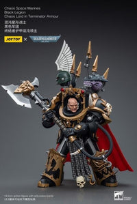 Warhammer 40K Chaos Space Marines Black Legion Chaos Lord in Terminator Armor 1/18 Scale Figure