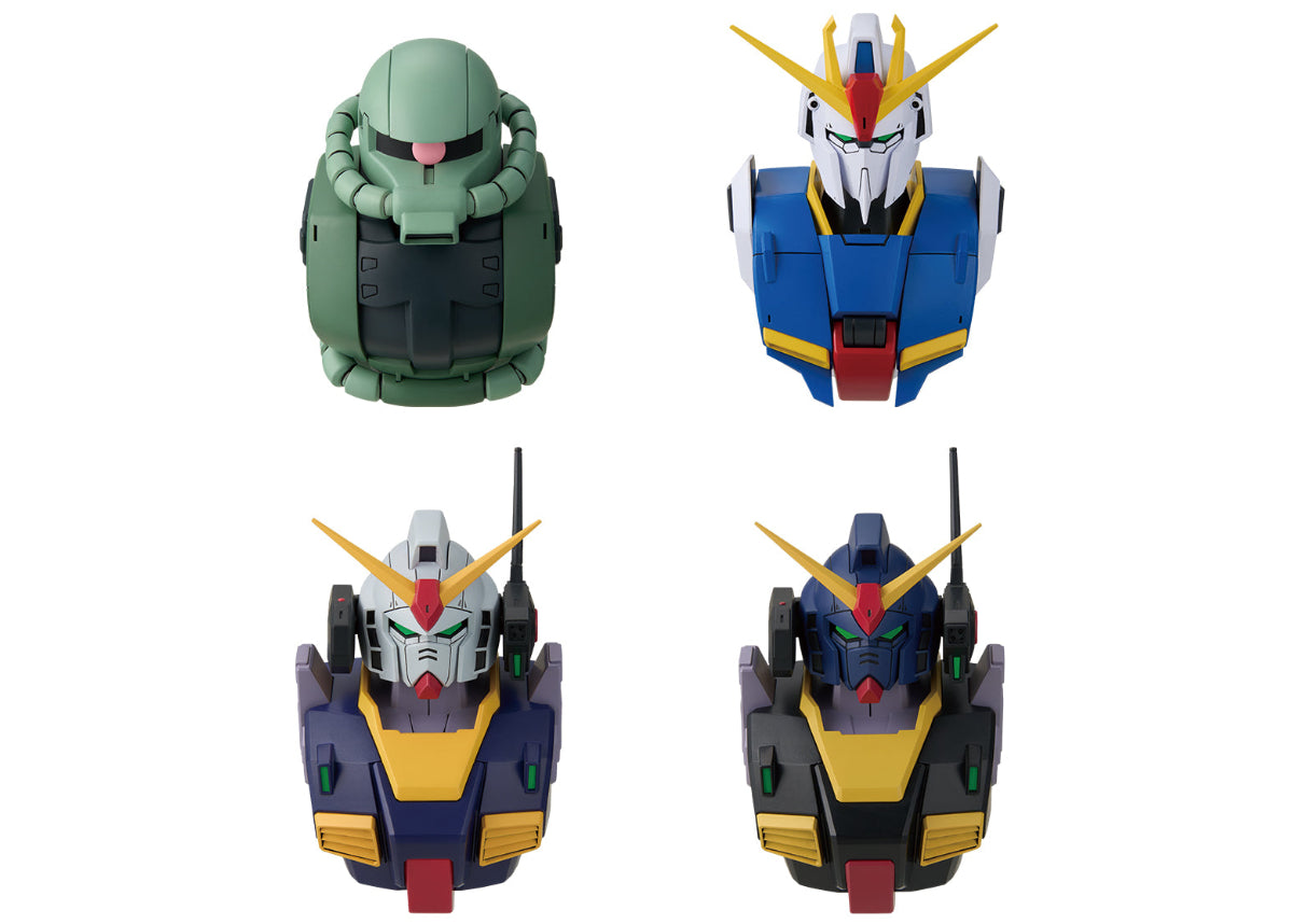 Mobile Suit Gundam Ichibansho Zakka Gundam Head Magnet (Universal Century Saga 2) Box of 4 Magnets