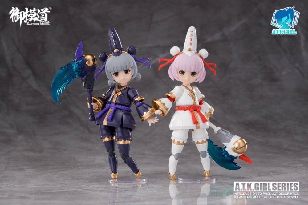 A.T.K. Girl Black and White Impermanence Set of 2 Figures (Collection Card Ver.) 1/12 Scale Model Kit