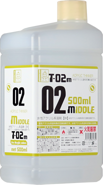 Gaia Acrylic Thinner T-02M Acrylic Solvent (Medium) 500ml