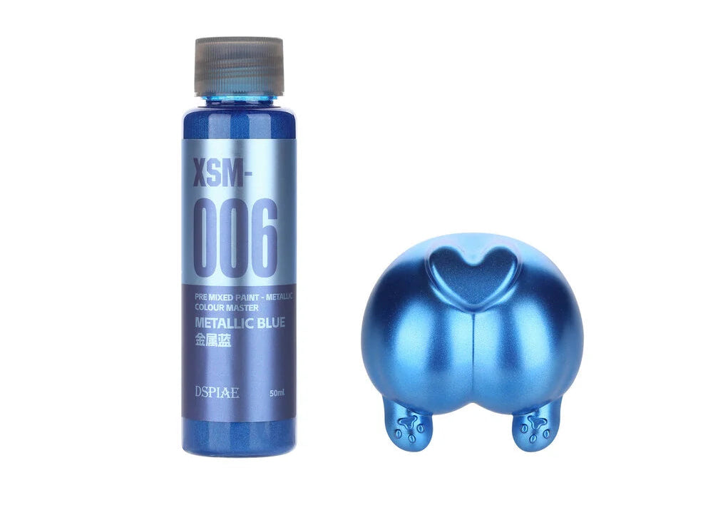 DSPIAE XSM-006 Water Based Pre-Mixed Paint METALLIC BLUE 50ML