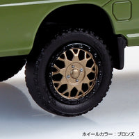 Aoshima 1/32 SNAP KIT #05CU-OG Subaru Sambar Truck Custom Wheels (Olive Green)