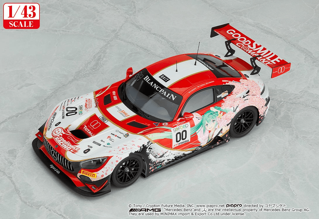 Hatsune Miku GT Project 1/43 Good Smile Hatsune Miku AMG 2017 SPA24H Ver.