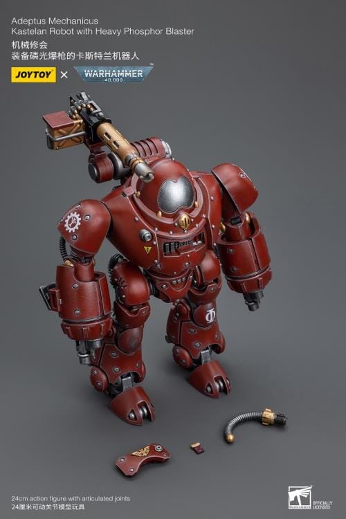 Warhammer 40K Adeptus Mechanicus Kastelan Robot with Heavy Phosphor Blaster 1/18 Scale Figure