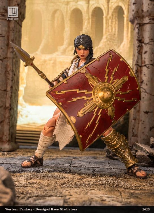 DEMIGOD Race Gladiators Divine Realm War Hero Series Akilias 1/12 Scale Action Figure (With Bonus)