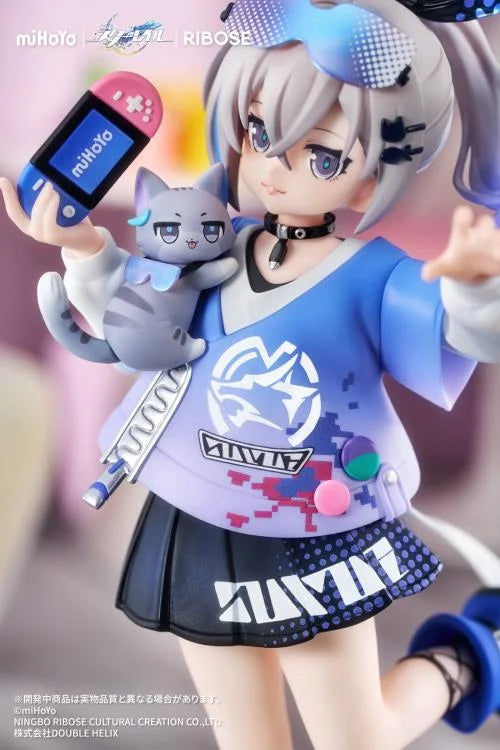 Honkai Star Rail Rise Up+ Chibi Cat Series Silver Wolf Figure
