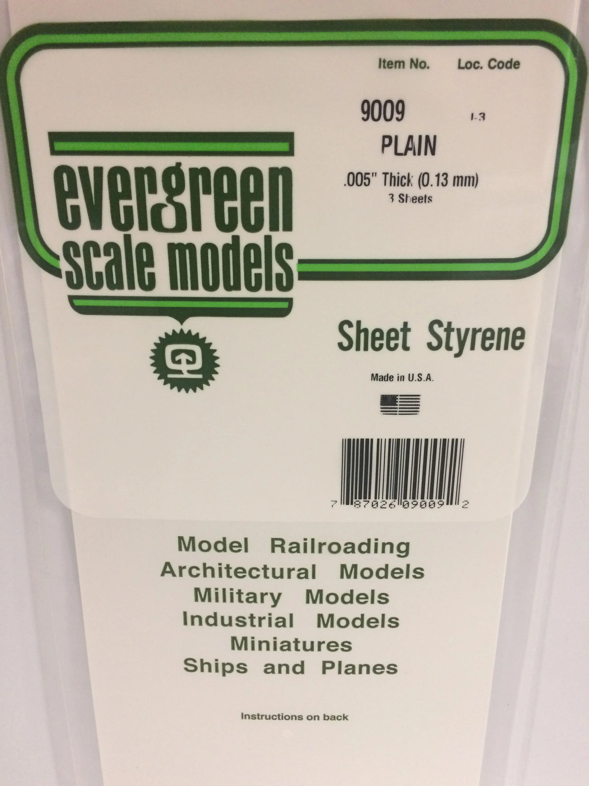 .005 Plain Sheets 6"x12" 3pk