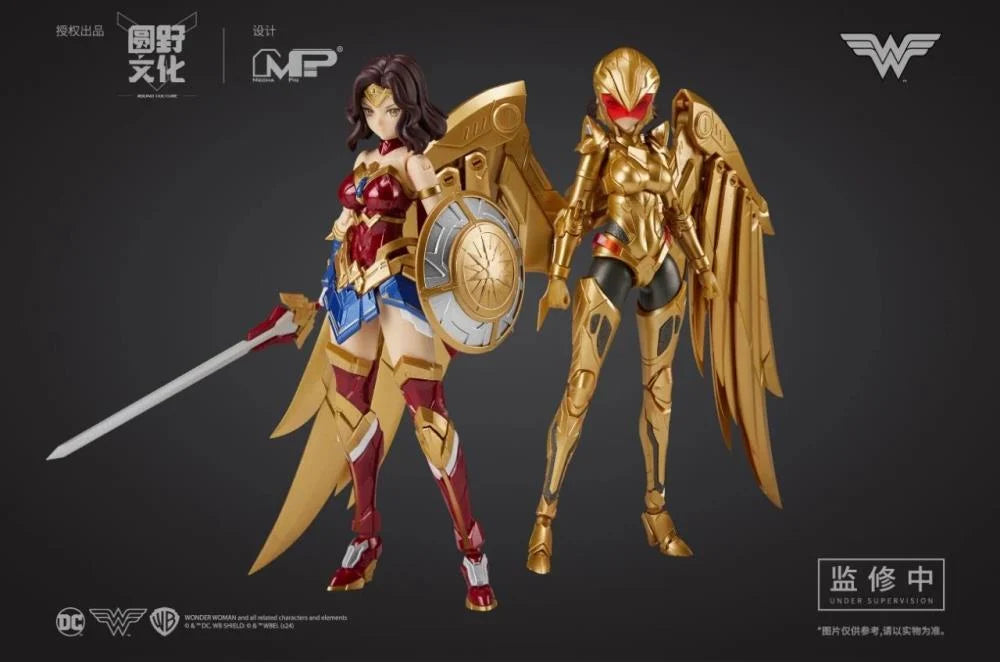 DC Comics DC-01 Wonder Woman (Classic Battle Suit & Golden Eagle Armor) 1/10 Scale Model Kit