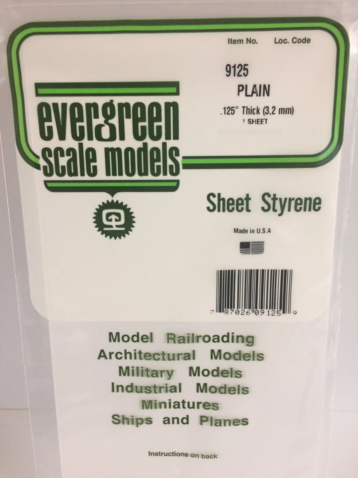 .125 White Sheets 6"x12" 1pk