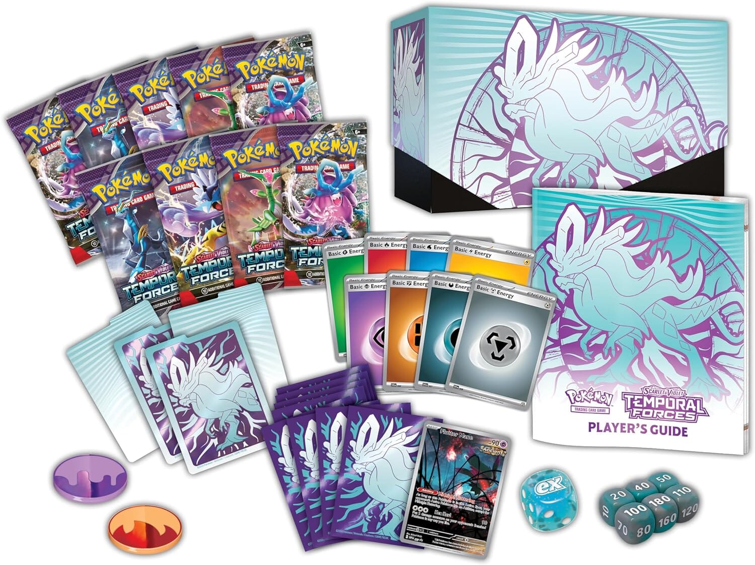Pokemon TCG Scarlet & Violet-Temporal Forces Elite Trainer Box (Walking Wake)