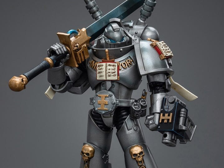 Warhammer 40K Grey Knights Interceptor Squad Interceptor with Storm Bolter and Nemesis Force Sword 1/18 Scale Figure