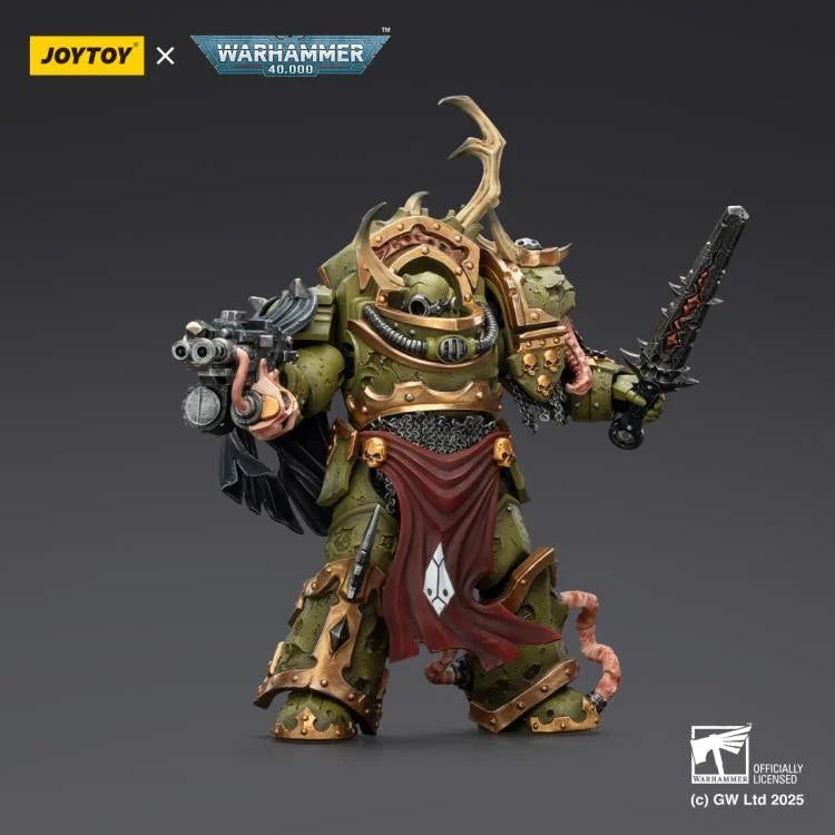 Warhammer 40,000 Death Guard Blightlord Terminator (Ver. 3) with Combi-bolter and Bubotic Blade 1/18 Scale Action Figure
