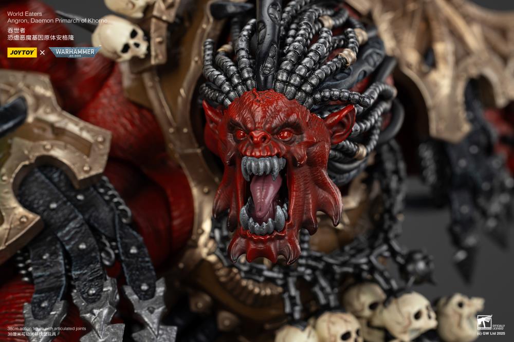Warhammer 40K World Eaters Angron, Daemon Primarch of Khorne 1/18 Scale Action Figure