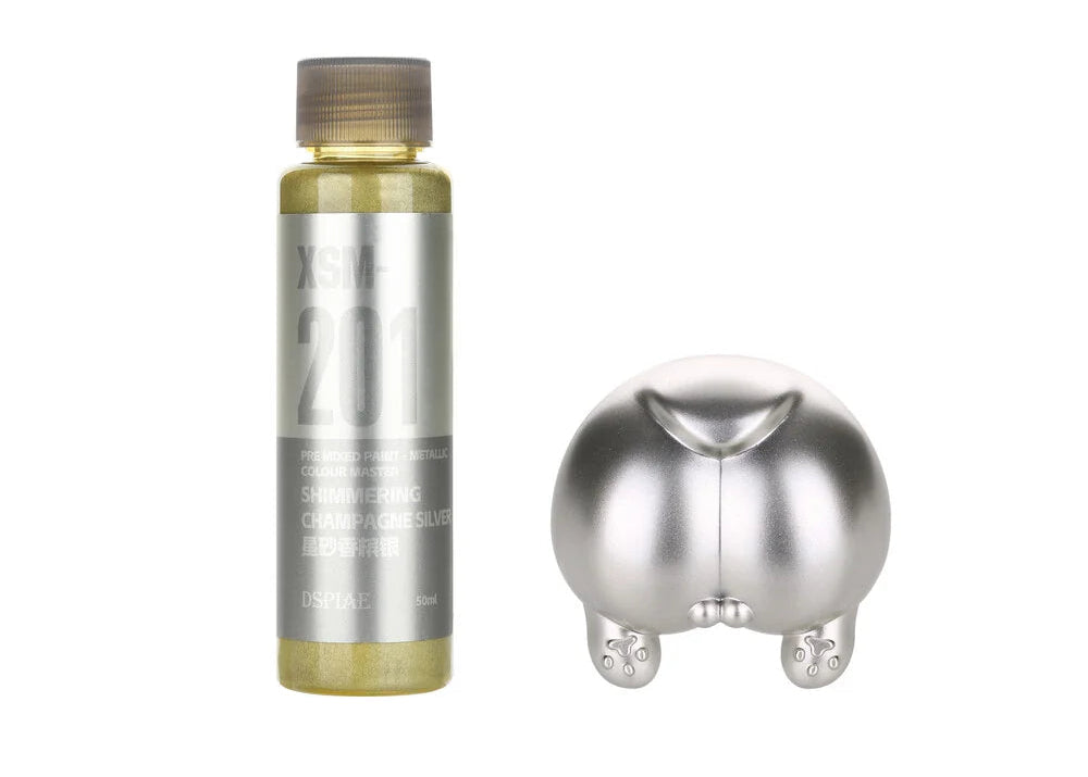 DSPIAE XSM-201 Water Based Pre-Mixed Paint SHIMMERING CHAMPAGNE SILVER 50ML