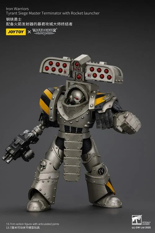 Warhammer The Horus Heresy Iron Warriors Tyrant Siege Master Terminator with Rocket Launcher 1/18 Scale Action Figure