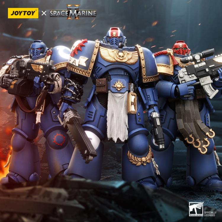 Warhammer 40,000 Space Marine 2 Ultramarines Brother Chairon 1/18 Scale Action Figure