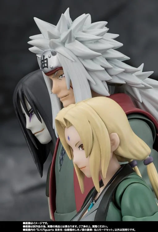 Naruto Shippuden S.H.Figuarts Jiraiya -Hidden Leaf Heroic Master Sage- (Sage Mode Set) Action Figure