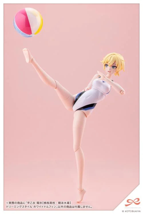 Sousai Shoujo Teien Rui Saotome (Touou High School Competitive Swimsuit) (Dreaming Style White Dolphin) 1/10 Scale Model Kit