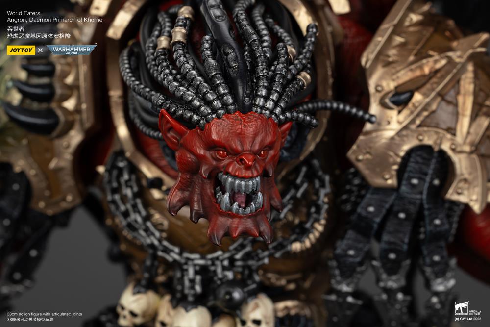Warhammer 40K World Eaters Angron, Daemon Primarch of Khorne 1/18 Scale Action Figure