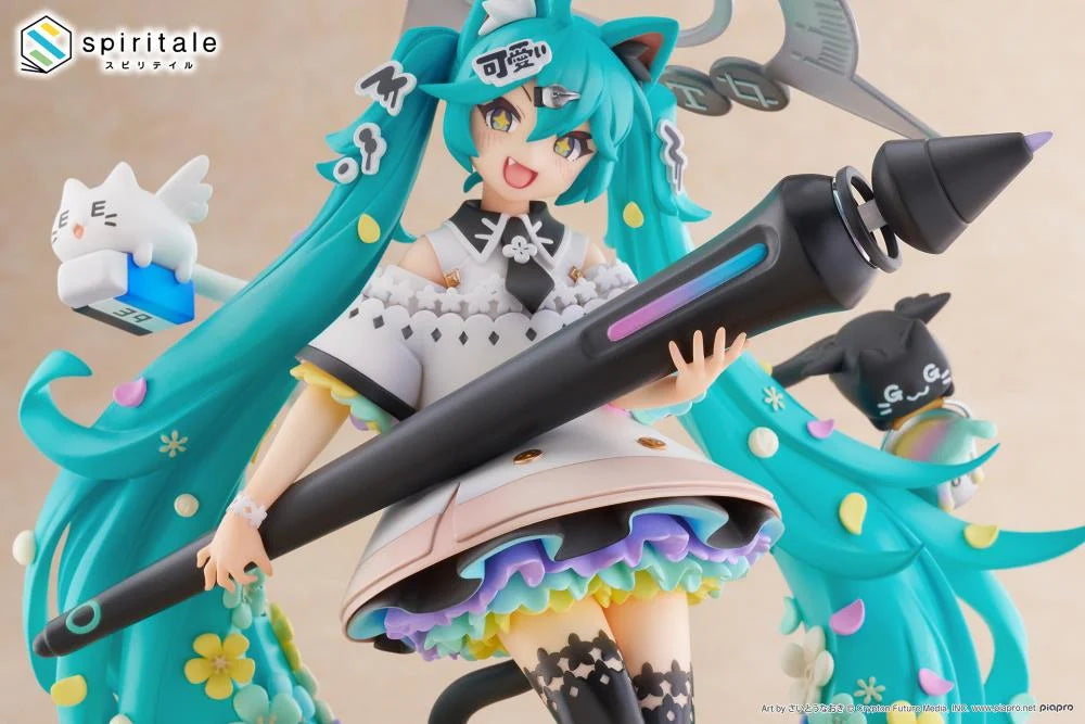 Hatsune Miku x Naoki Saito Spiritale My Figure Making! (The Painter Ver.) 1/7 Scale Figure