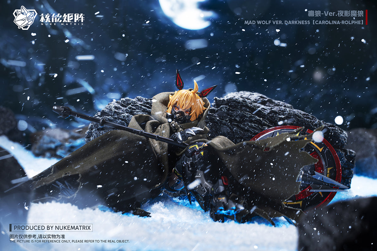 Cyber Forest Fantasy Girls Mad Wolf Ver. Darkness Carolina-Rolphe 1/12 Scale Model Kit