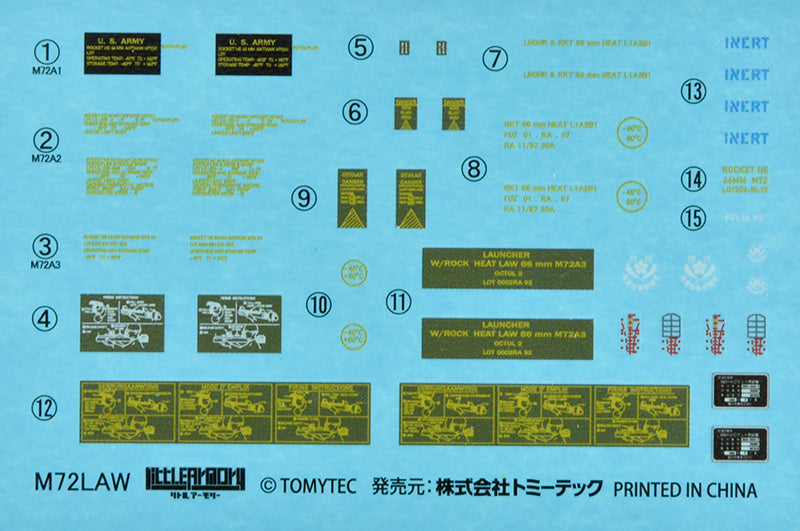 Little Armory LA106 M72 LAW (Light Anti-Tank Weapon) 1/12 Scale Accessory Set