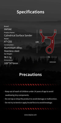 DSPIAE AT-CSS Cylindrical Surface Sander