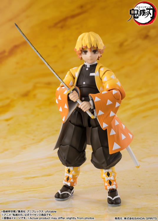 Demon Slayer Kimetsu no Yaiba S.H.Figuarts Zenitsu Agatsuma Action Figure