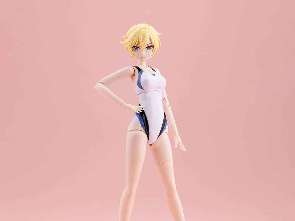 Sousai Shoujo Teien Rui Saotome (Touou High School Competitive Swimsuit) (Dreaming Style White Dolphin) 1/10 Scale Model Kit