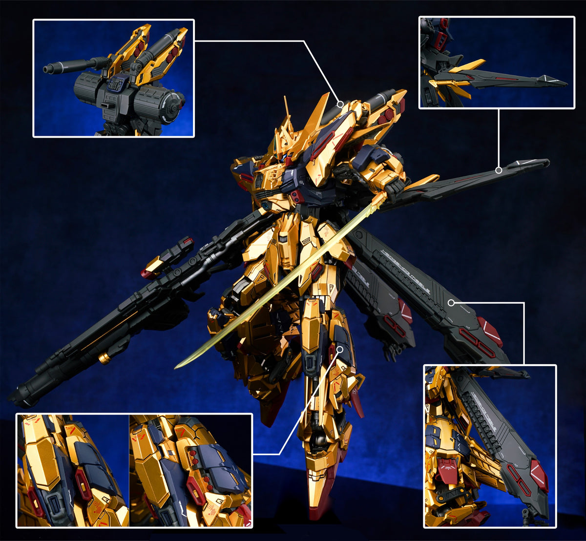 MG 1/100 Golden Warrior Model Kit