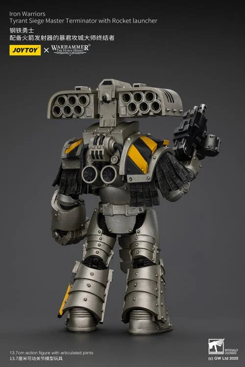 Warhammer The Horus Heresy Iron Warriors Tyrant Siege Master Terminator with Rocket Launcher 1/18 Scale Action Figure