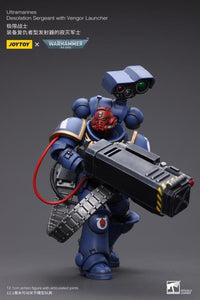 Warhammer 40K Ultramarines Desolation Sergeant with Vengor Launcher 1/18 Scale Figure