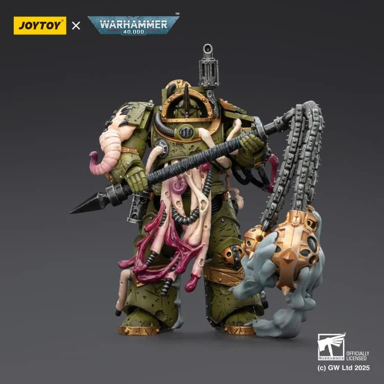 Warhammer 40,000 Death Guard Blightlord Terminator (Ver. 2) with Flail of Corruption 1/18 Scale Action Figure