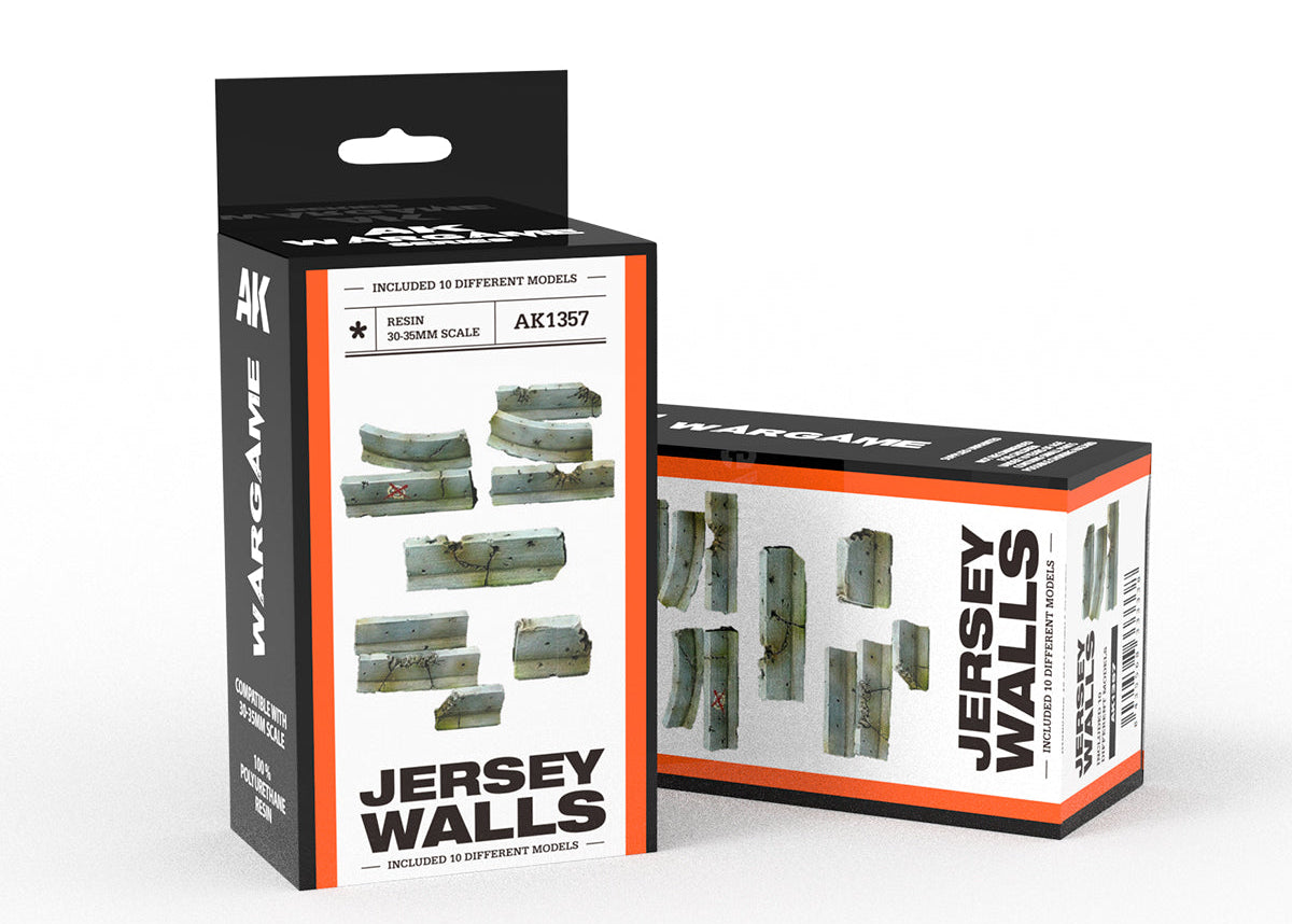 AK Interactive Jersey Walls Wargame Set polyurethane resin terrain