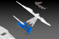 Darius 3F-1B Silver Hawk Space Fighter (2P Color) 1/144 Scale Model Kit