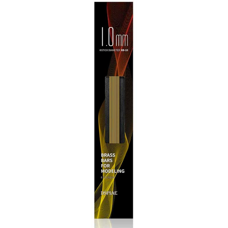 DSPIAE BB-1.0 Brass Bars For Modeling 1.0mm (8pcs)
