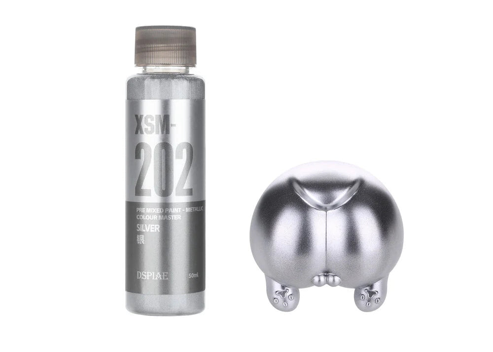 DSPIAE XSM-202 Water Based Pre-Mixed Paint SILVER 50ML