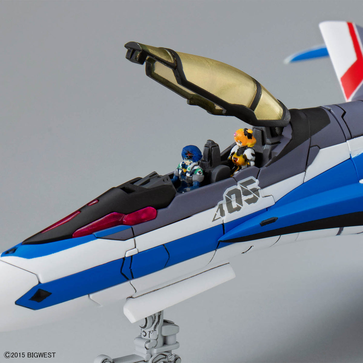 Macross Delta HG Hayate Immelmann's VF-31J Siegfried (Deluxe Set Ver.) 1/100 Scale Model Kit