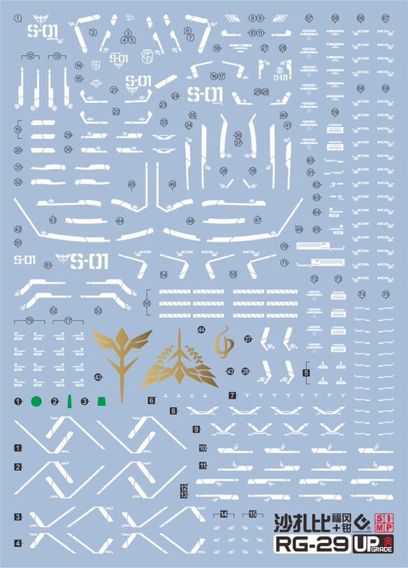 C22 RG Sazabi Water Slide Decal