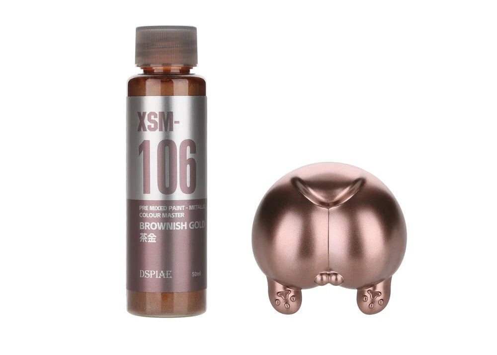 DSPIAE XSM-106 Water Based Pre-Mixed Paint BROWNISH GOLD 50ML