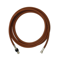 SPARMAX 2.5M BLACK & ORANGE BRAIDED HOSE 1/8”PS x 1/8”PS WITH SWIVEL JOINT