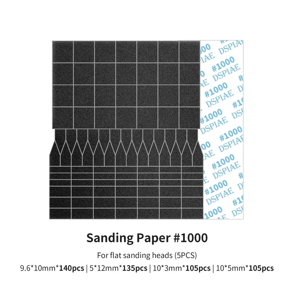 DSPIAE SP-ES10 Sanding Paper for Flat Reciprocating Sanding Head #1000